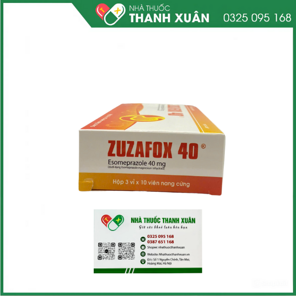 Thuốc Zuzafox 40 hỗ trợ phòng và điều trị viêm loét dạ dày - tá tràng